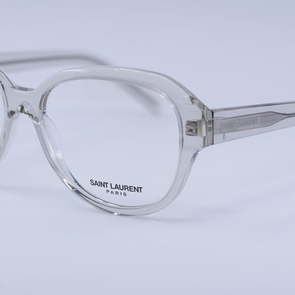 Saint Laurent SL411 004 Eyeglasses Transparent 57mm Square Frame - Picture 2 of 11